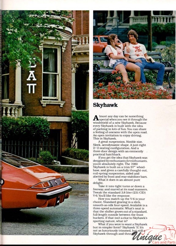 1980 Buick Skyhawk Brochure Page 3
